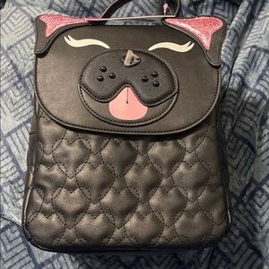 Betsey Johnson Black and Pink Backpack